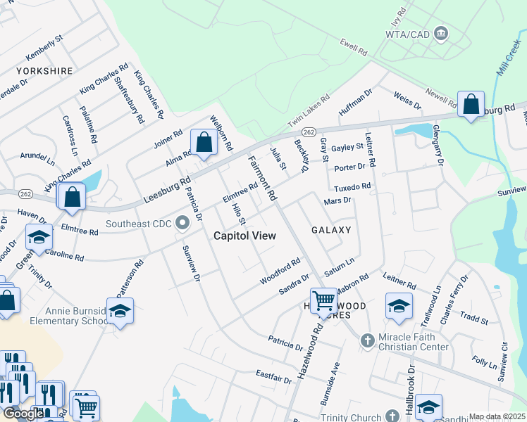 map of restaurants, bars, coffee shops, grocery stores, and more near 10 Tama Road in Columbia