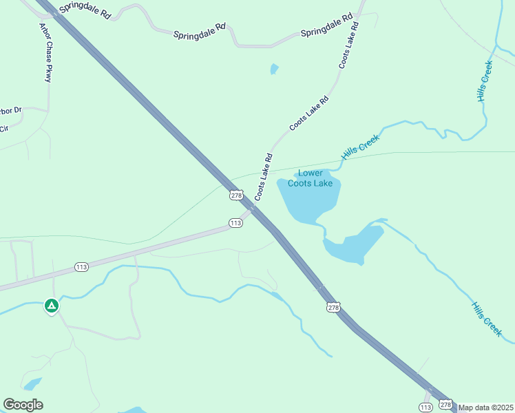 map of restaurants, bars, coffee shops, grocery stores, and more near 0 Coots Lake Road in Rockmart
