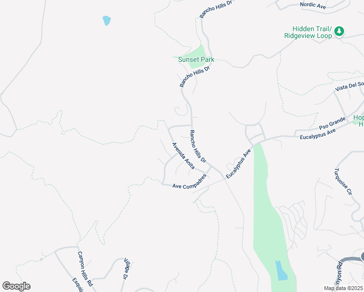 map of restaurants, bars, coffee shops, grocery stores, and more near 14886 Avenida Anita in Chino Hills
