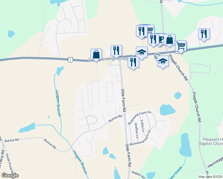 map of restaurants, bars, coffee shops, grocery stores, and more near 237 Rosecrest Road in Lexington