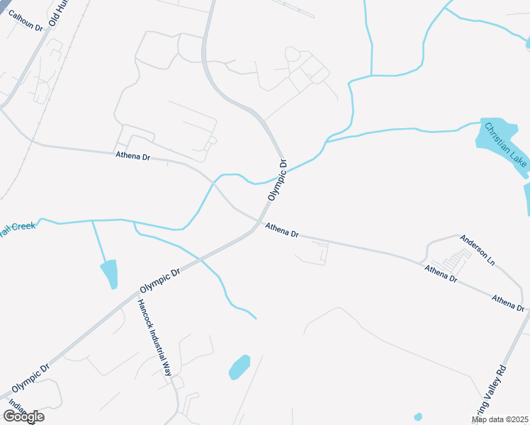 map of restaurants, bars, coffee shops, grocery stores, and more near 1420 Olympic Drive in Athens