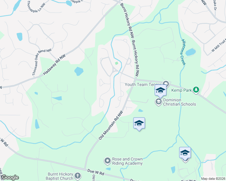 map of restaurants, bars, coffee shops, grocery stores, and more near 840 Registry Terrace Northwest in Kennesaw