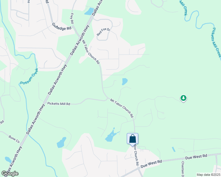 map of restaurants, bars, coffee shops, grocery stores, and more near 4780 Mount Tabor Church Road in Dallas