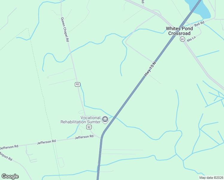 map of restaurants, bars, coffee shops, grocery stores, and more near 1810 North Main Street in Sumter