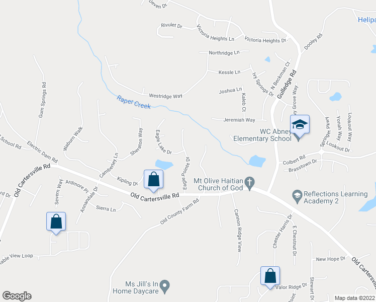map of restaurants, bars, coffee shops, grocery stores, and more near 218 Eagle Pointe Drive in Dallas