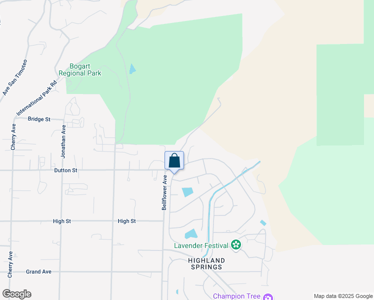 map of restaurants, bars, coffee shops, grocery stores, and more near 10015 Comanche Circle in Cherry Valley