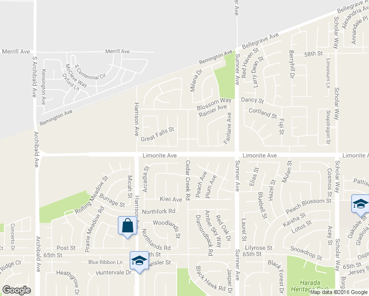 map of restaurants, bars, coffee shops, grocery stores, and more near 6114 Gold Spirit Street in Corona