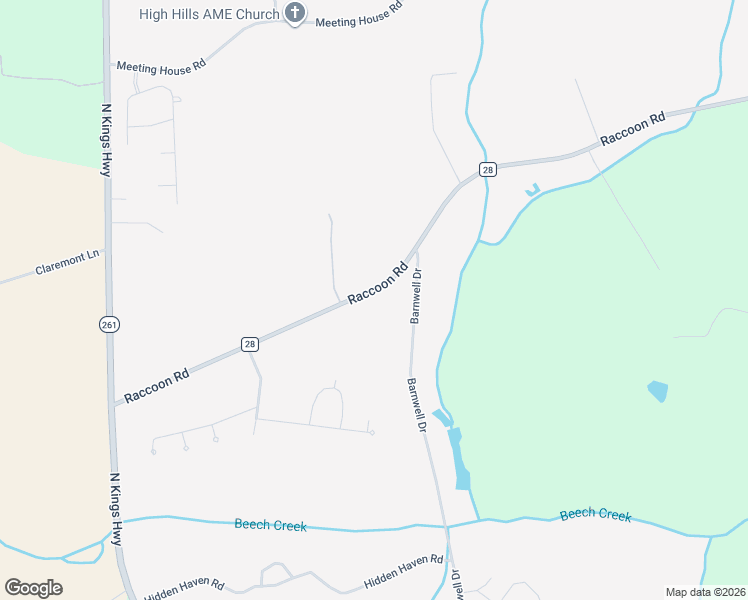 map of restaurants, bars, coffee shops, grocery stores, and more near 1465 Raccoon Road in Sumter