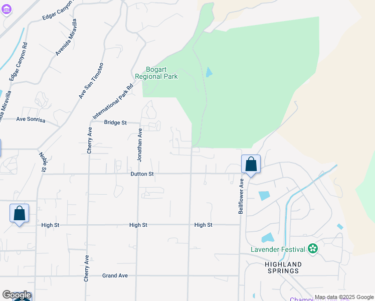 map of restaurants, bars, coffee shops, grocery stores, and more near 40404 Orchard Place in Cherry Valley