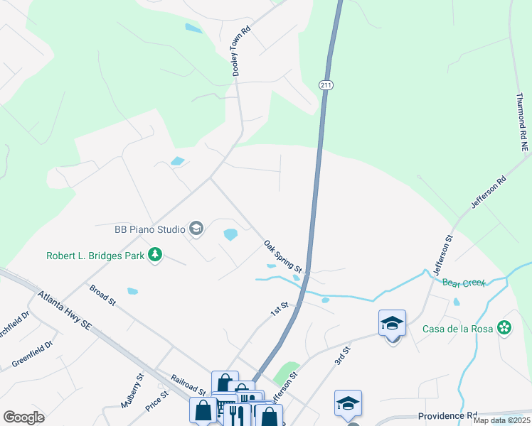 map of restaurants, bars, coffee shops, grocery stores, and more near 6 Breckens Way in Statham