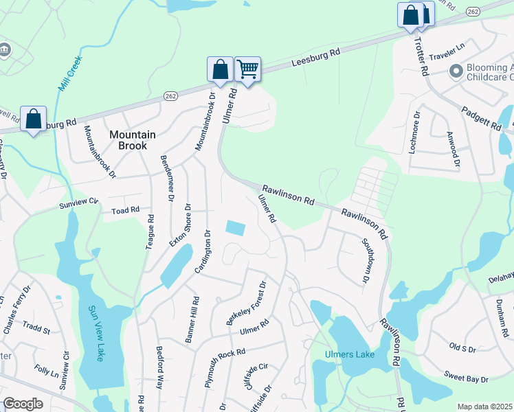 map of restaurants, bars, coffee shops, grocery stores, and more near 128 Vermillion Drive in Columbia