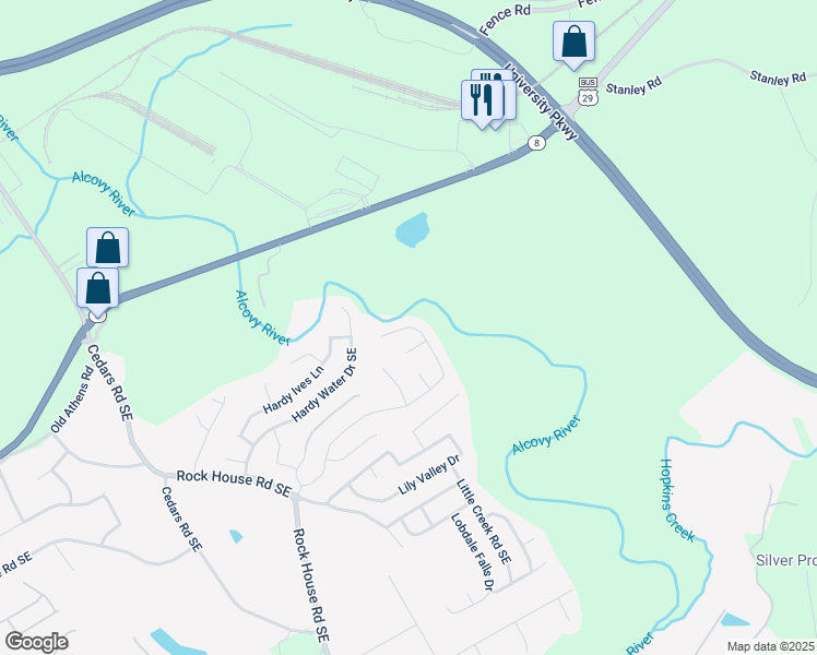 map of restaurants, bars, coffee shops, grocery stores, and more near 2169 Charcoal Ives Road in Lawrenceville
