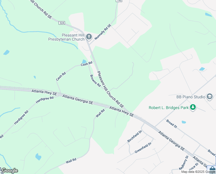 map of restaurants, bars, coffee shops, grocery stores, and more near 354 Pleasant Hill Church Road Southeast in Winder