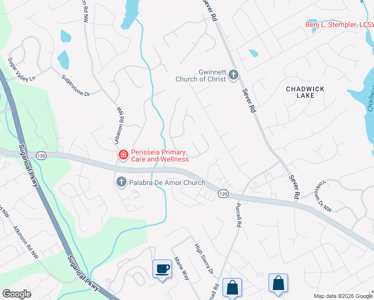 map of restaurants, bars, coffee shops, grocery stores, and more near 1679 Hampton Hollow Drive in Lawrenceville