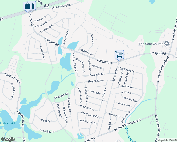 map of restaurants, bars, coffee shops, grocery stores, and more near 212 Carlow Drive in Columbia