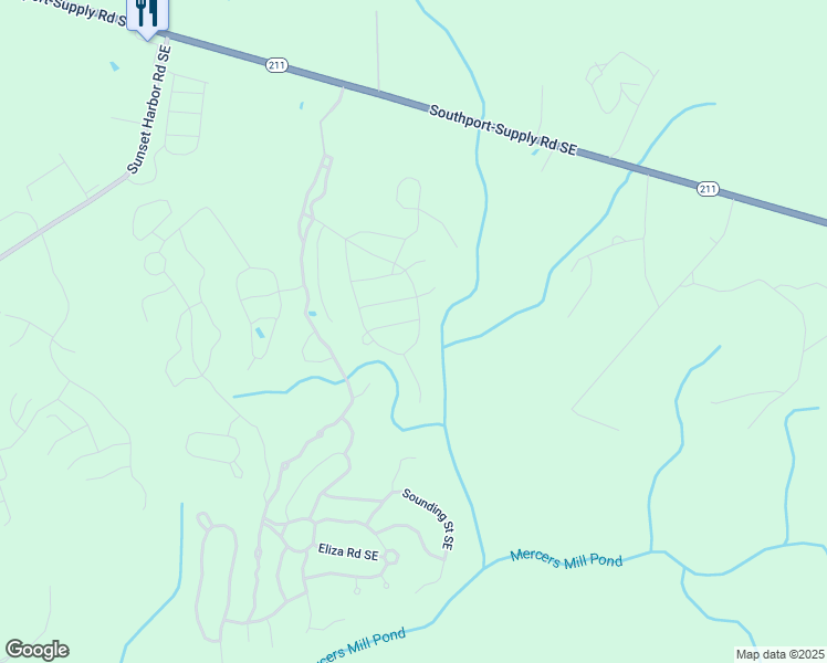 map of restaurants, bars, coffee shops, grocery stores, and more near 3081 Warrington Way Southeast in Bolivia