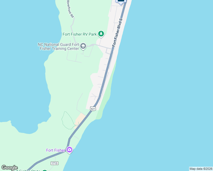 map of restaurants, bars, coffee shops, grocery stores, and more near 1306 Sand Dollar Court in Kure Beach