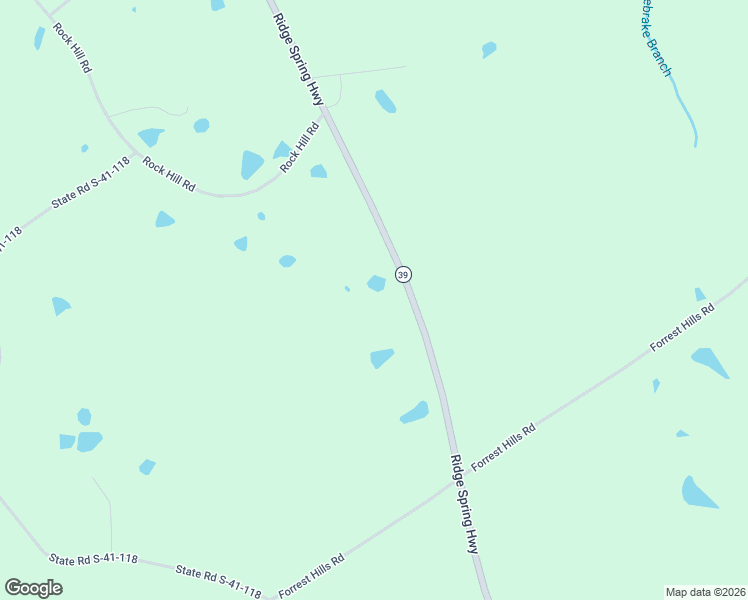 map of restaurants, bars, coffee shops, grocery stores, and more near 366 Ridge Spring Highway in Saluda