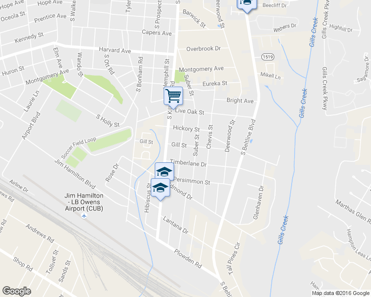 map of restaurants, bars, coffee shops, grocery stores, and more near 1104 Hancock Street in Columbia