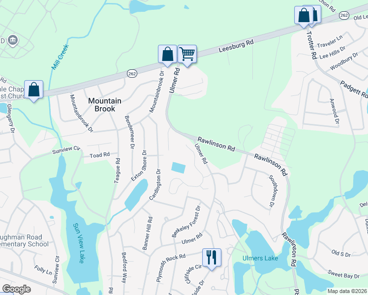 map of restaurants, bars, coffee shops, grocery stores, and more near 111 Vermillion Drive in Columbia