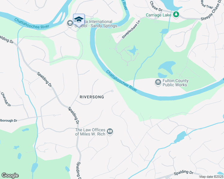 map of restaurants, bars, coffee shops, grocery stores, and more near 760 River Gate Drive in Atlanta