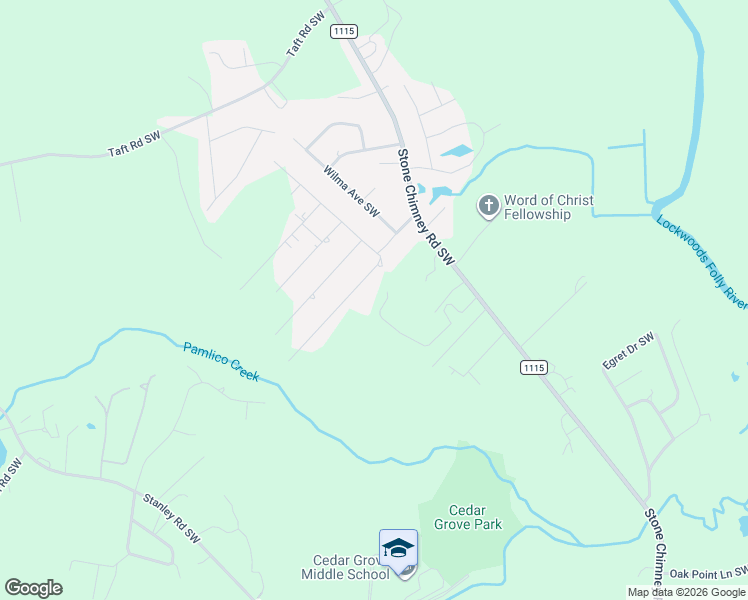 map of restaurants, bars, coffee shops, grocery stores, and more near 695-699 Stone Ridge Road Southwest in Brunswick County