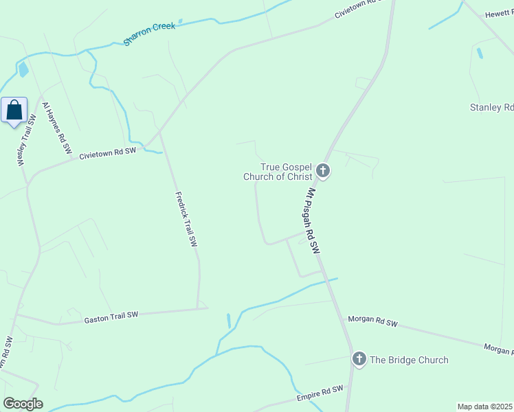 map of restaurants, bars, coffee shops, grocery stores, and more near Junior Lane Southwest in Brunswick County