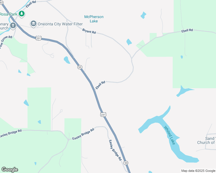 map of restaurants, bars, coffee shops, grocery stores, and more near 4349 Ebell Road in Oneonta
