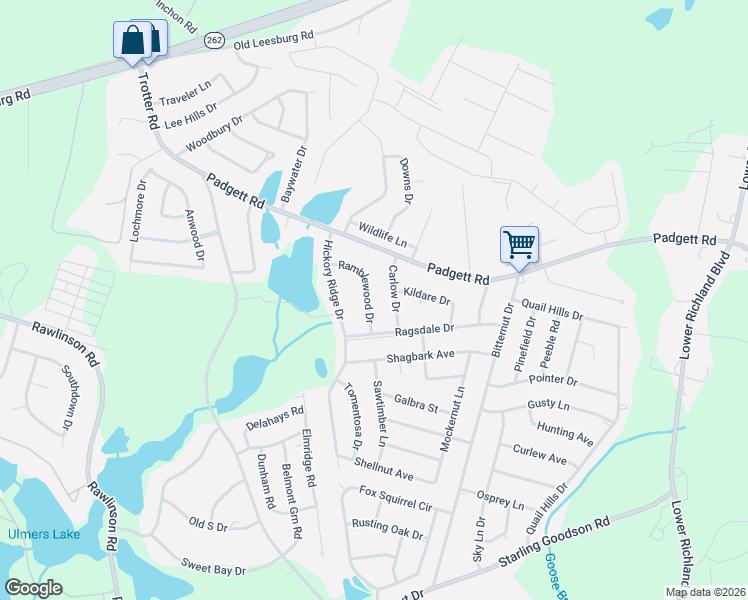 map of restaurants, bars, coffee shops, grocery stores, and more near 209 Ramblewood Drive in Columbia