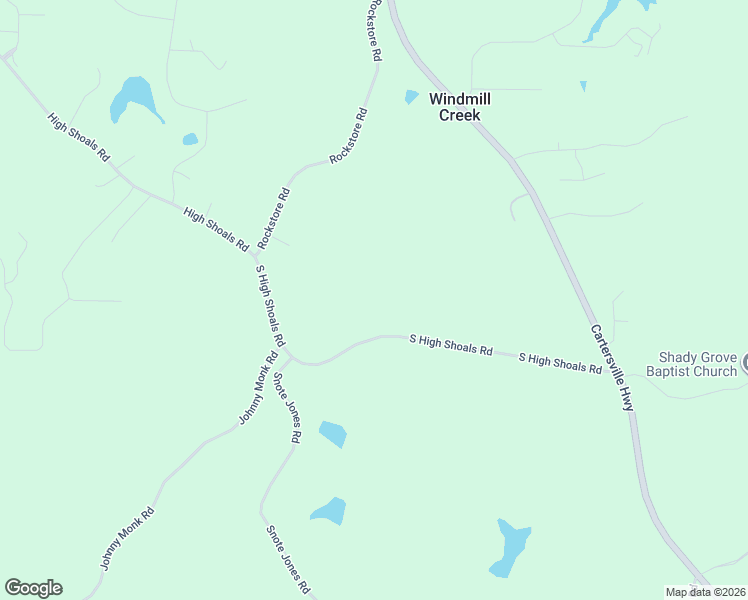 map of restaurants, bars, coffee shops, grocery stores, and more near 572 South High Shoals Road in Dallas