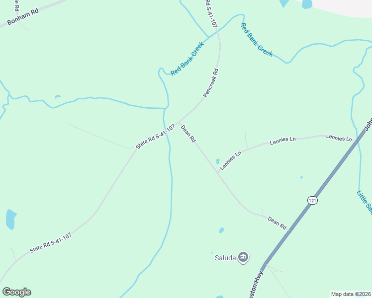 map of restaurants, bars, coffee shops, grocery stores, and more near 219 Dean Road in Saluda