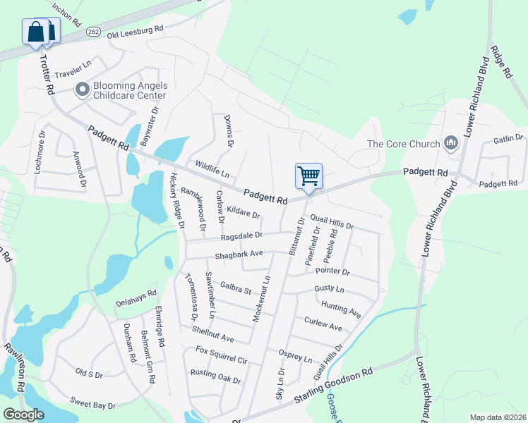 map of restaurants, bars, coffee shops, grocery stores, and more near 209 Kildare Drive in Columbia
