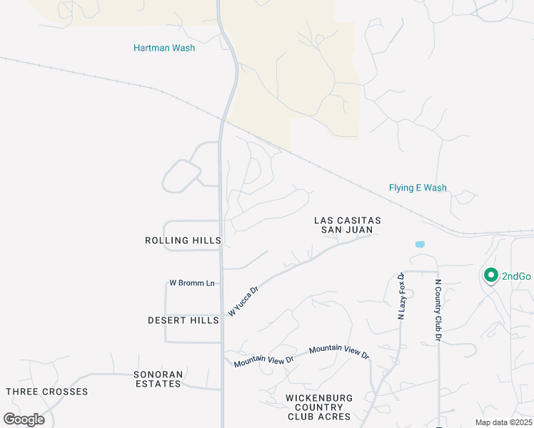 map of restaurants, bars, coffee shops, grocery stores, and more near 1835 Yance Drive in Wickenburg