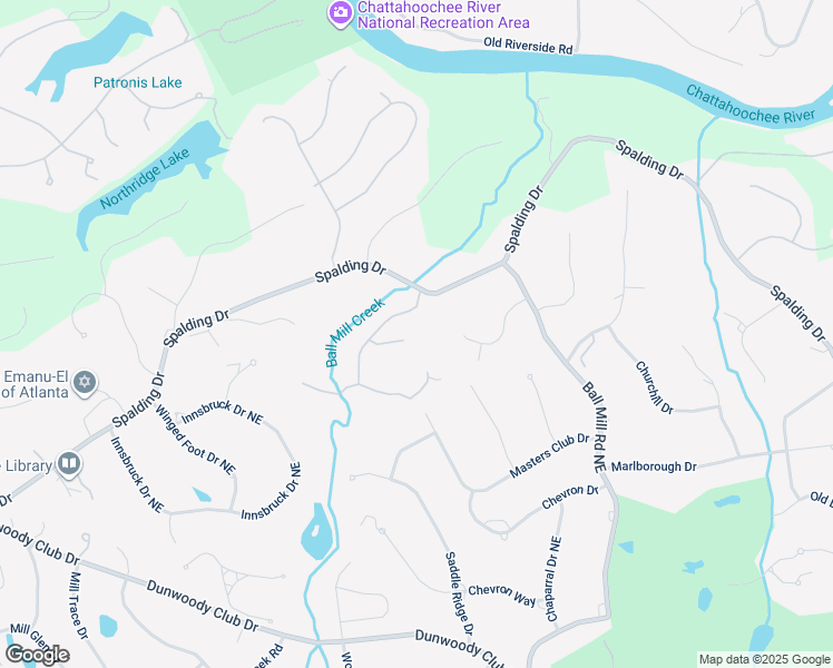 map of restaurants, bars, coffee shops, grocery stores, and more near 22 Ball Creek Way in Atlanta