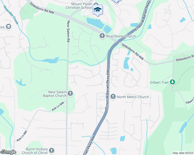 map of restaurants, bars, coffee shops, grocery stores, and more near 980 Ector Chase Northwest in Kennesaw