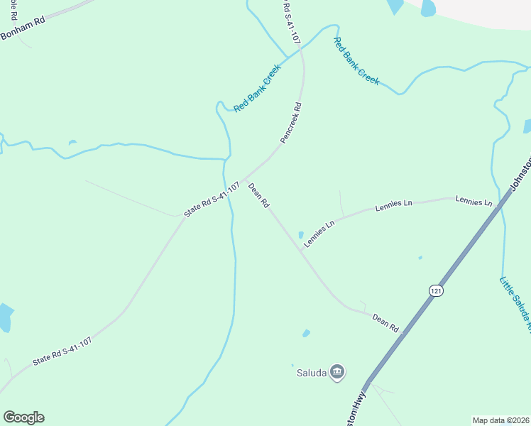 map of restaurants, bars, coffee shops, grocery stores, and more near 219 Dean Road in Saluda