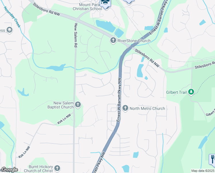 map of restaurants, bars, coffee shops, grocery stores, and more near 980 Ector Chase Northwest in Kennesaw