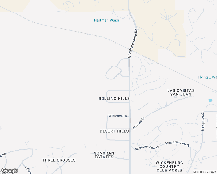 map of restaurants, bars, coffee shops, grocery stores, and more near 2100 W Broken Arrow Dr in Wickenburg