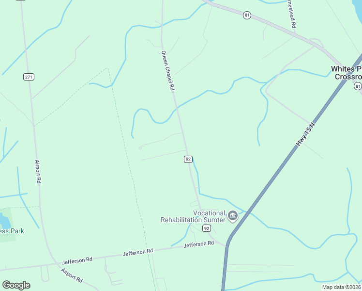 map of restaurants, bars, coffee shops, grocery stores, and more near 1930 Queen Chapel Rd in Sumter