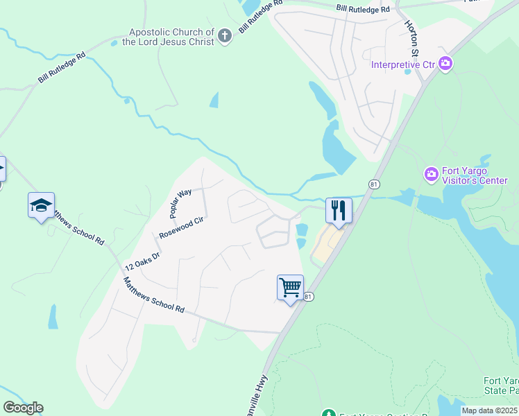 map of restaurants, bars, coffee shops, grocery stores, and more near 394 Turtle Creek Drive in Winder