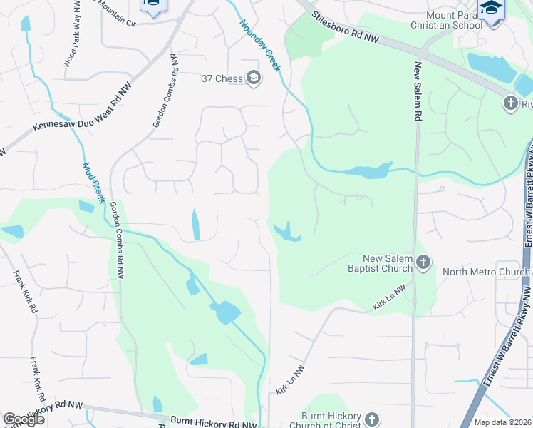 map of restaurants, bars, coffee shops, grocery stores, and more near 2689 Tarpley Court North West in Kennesaw