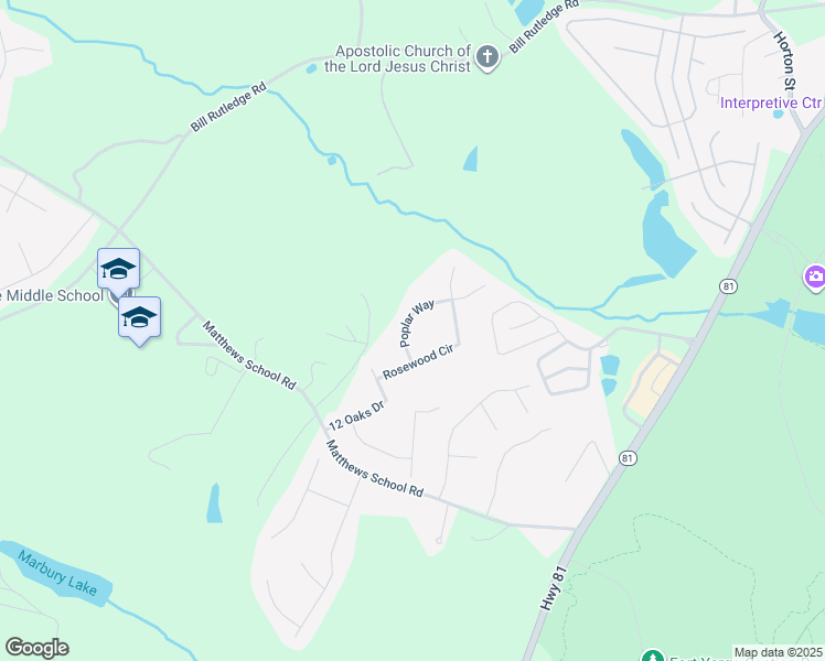map of restaurants, bars, coffee shops, grocery stores, and more near 137 Poplar Way in Winder