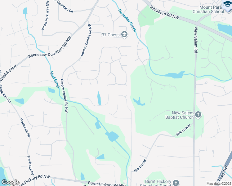 map of restaurants, bars, coffee shops, grocery stores, and more near 970 Tarpley Road Northwest in Kennesaw