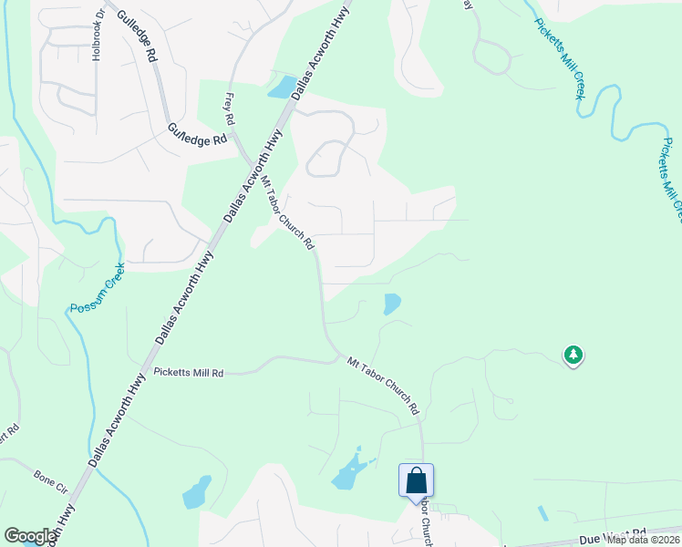 map of restaurants, bars, coffee shops, grocery stores, and more near 267 Parkway Court in Dallas