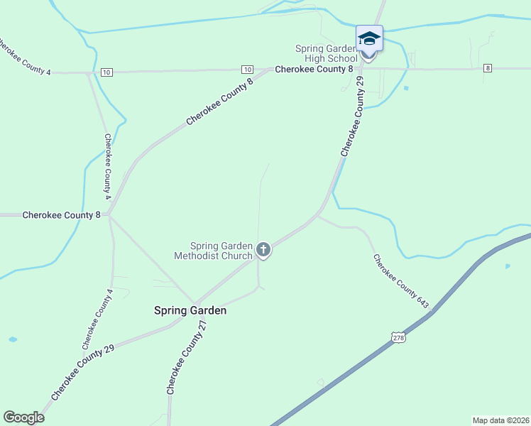 map of restaurants, bars, coffee shops, grocery stores, and more near 1625 County Road 29 in Piedmont