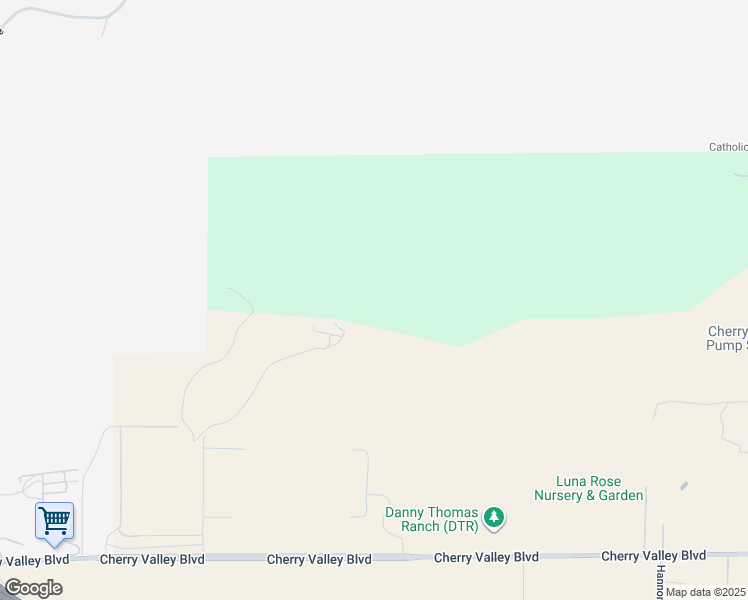 map of restaurants, bars, coffee shops, grocery stores, and more near Roberts Street in Riverside County