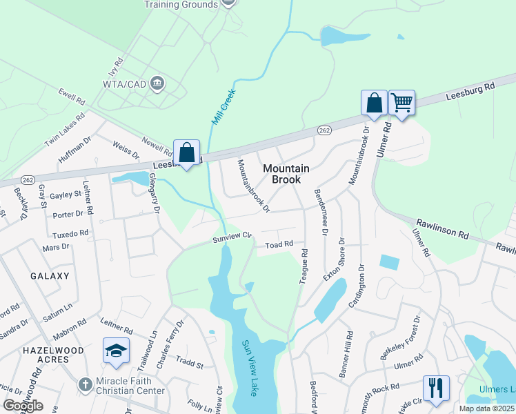 map of restaurants, bars, coffee shops, grocery stores, and more near 2431 Pleasant Ridge Drive in Columbia