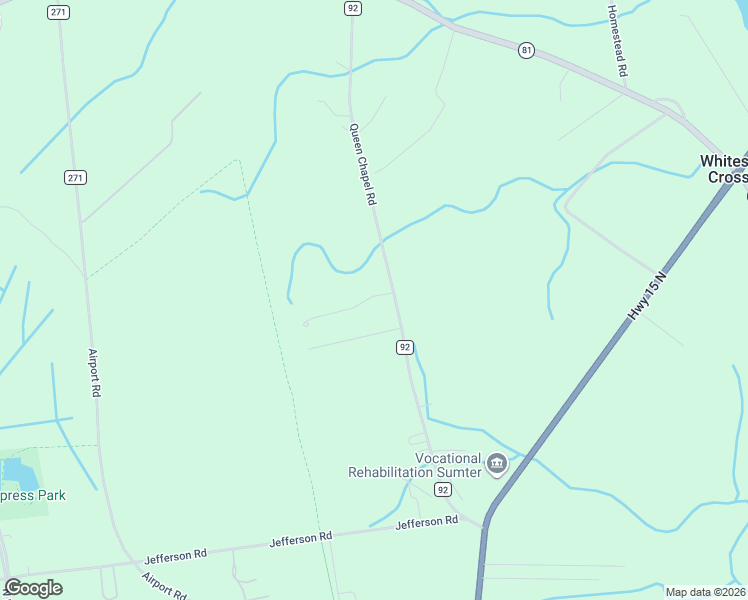 map of restaurants, bars, coffee shops, grocery stores, and more near 1930 Queen Chapel Road in Sumter