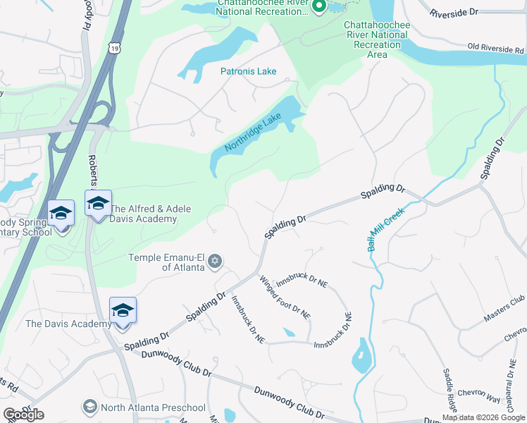 map of restaurants, bars, coffee shops, grocery stores, and more near 8156 Hewlett Road in Atlanta