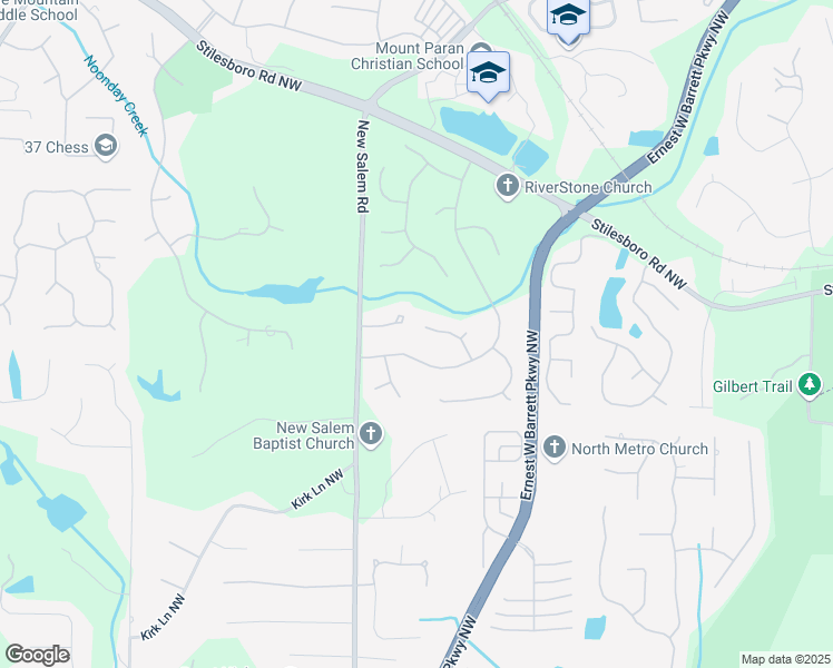 map of restaurants, bars, coffee shops, grocery stores, and more near 1029 Ector Drive Northwest in Kennesaw